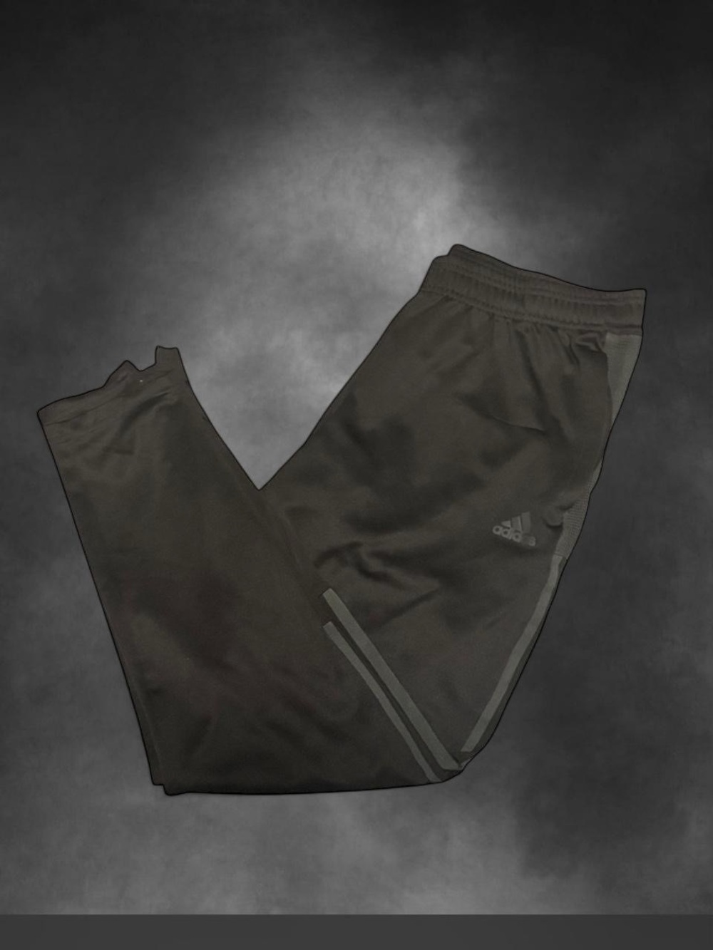 adidas Black Joggers with Reflective Side Stripes